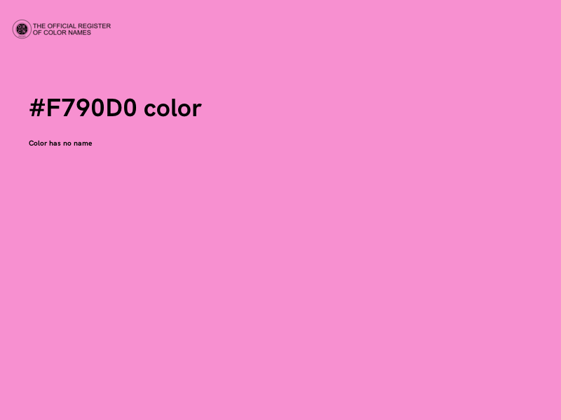 #F790D0 color image
