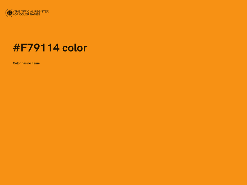 #F79114 color image