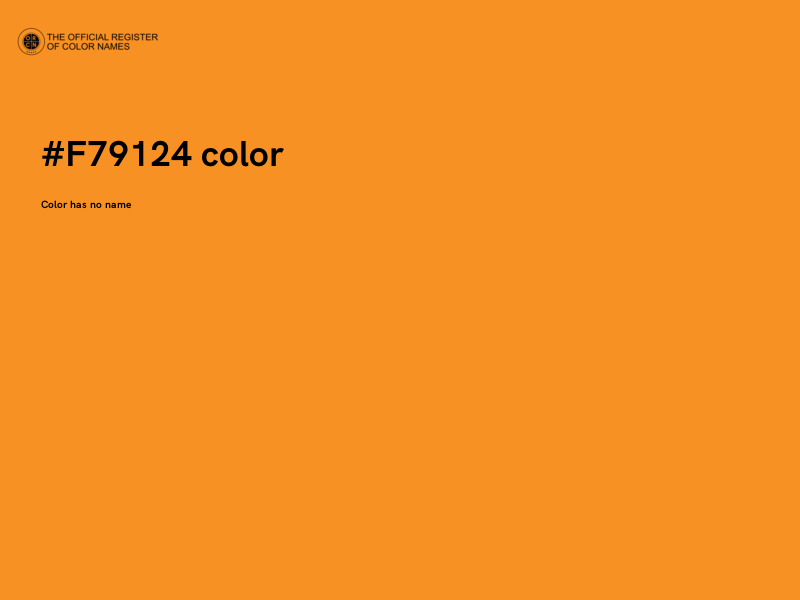 #F79124 color image