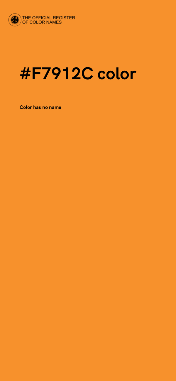 #F7912C color image