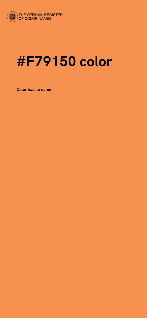 #F79150 color image
