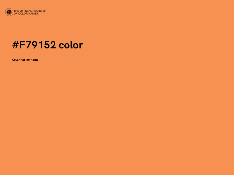 #F79152 color image