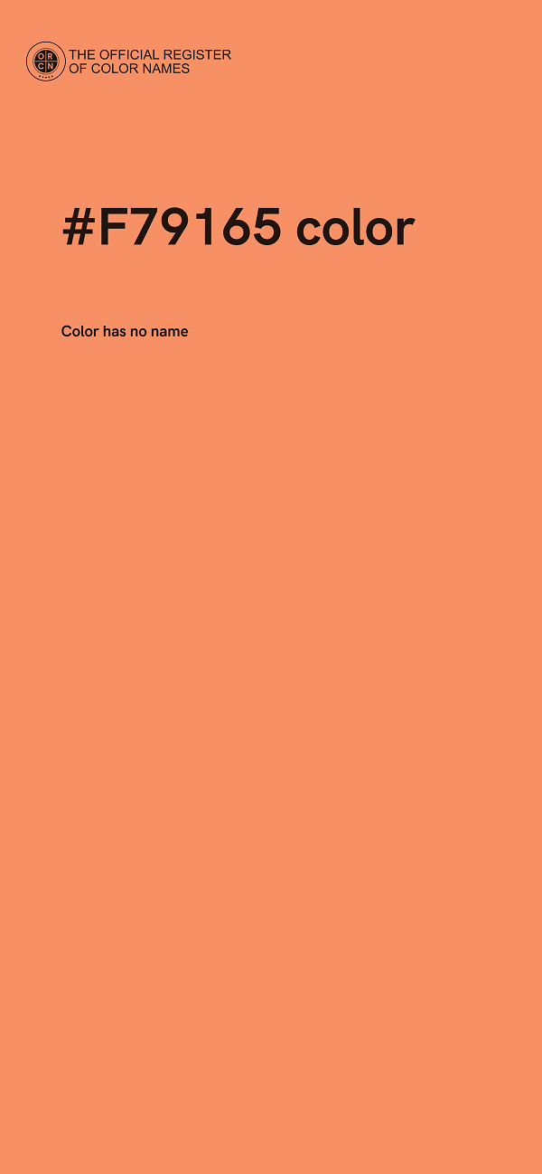 #F79165 color image