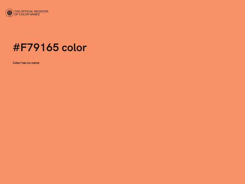 #F79165 color image