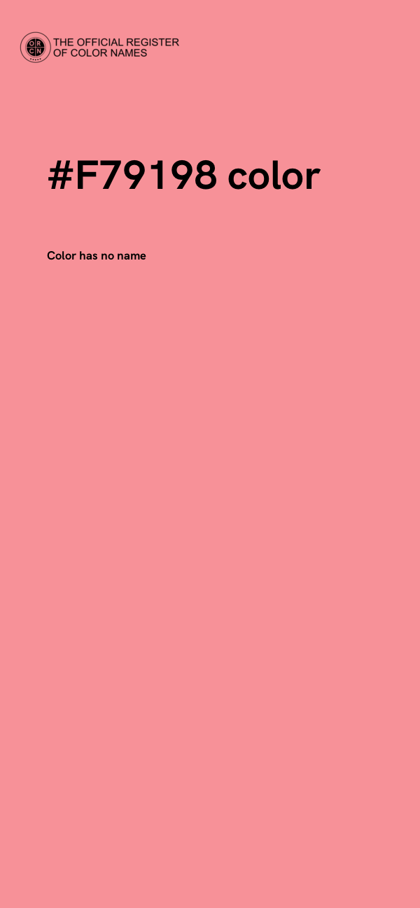 #F79198 color image