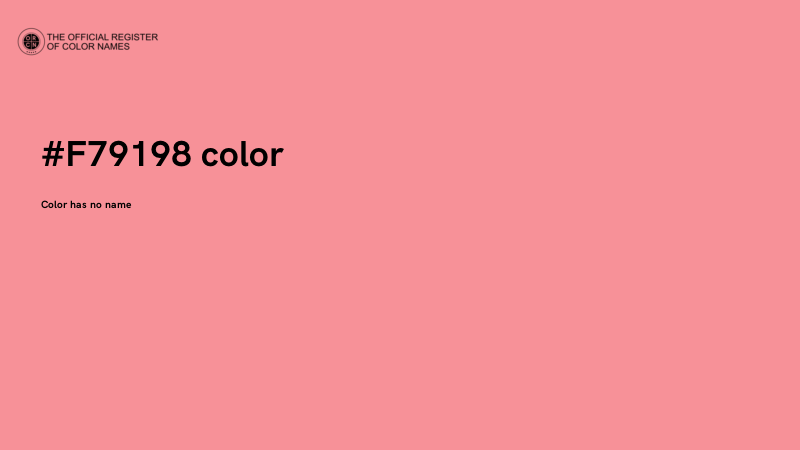 #F79198 color image