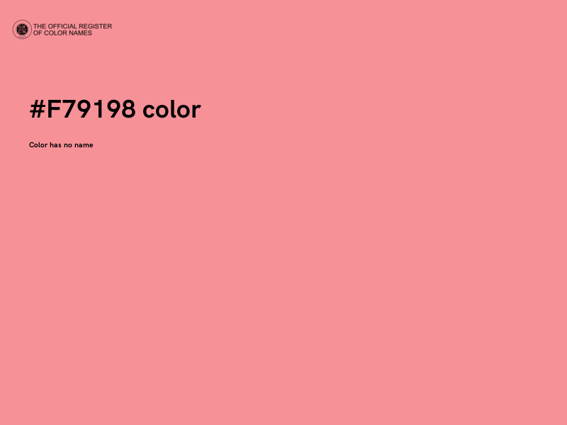 #F79198 color image