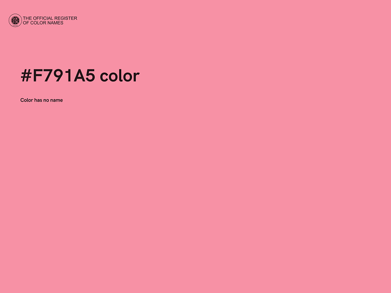 #F791A5 color image