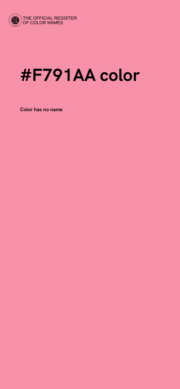#F791AA color image