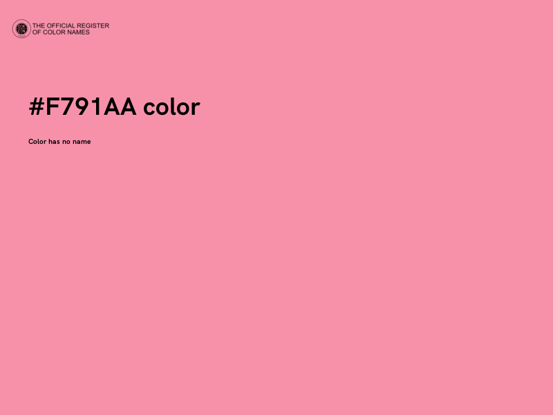#F791AA color image