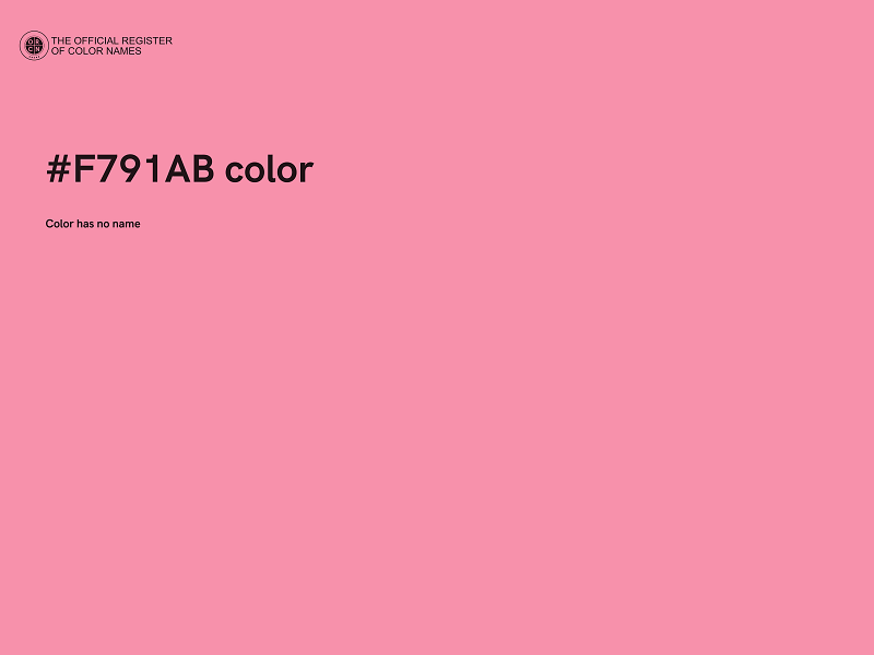 #F791AB color image