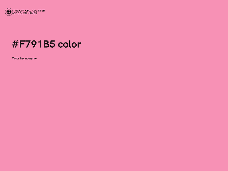 #F791B5 color image