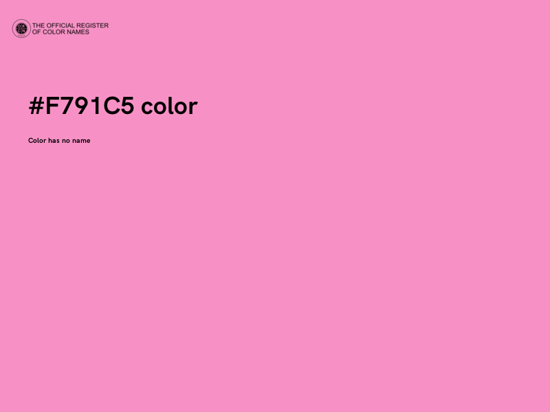 #F791C5 color image