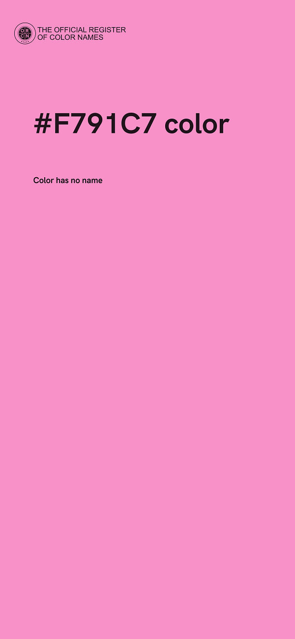 #F791C7 color image
