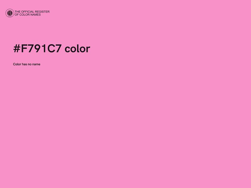 #F791C7 color image