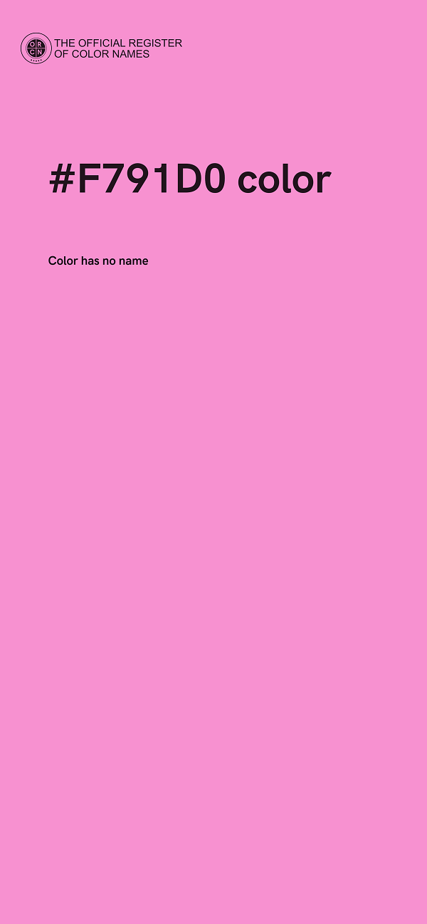 #F791D0 color image