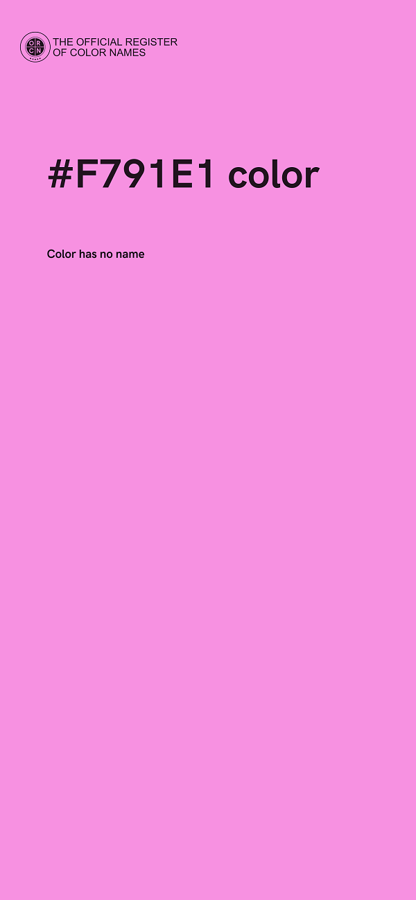 #F791E1 color image