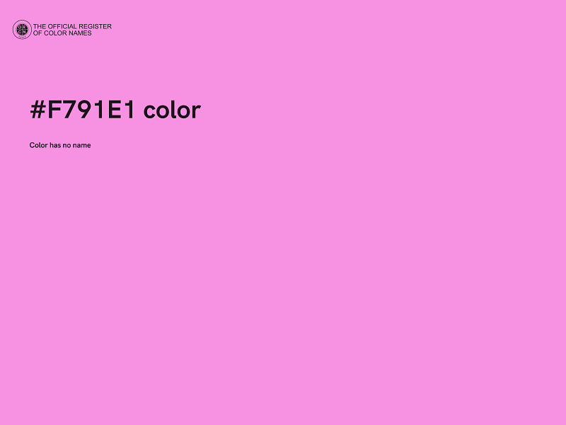 #F791E1 color image