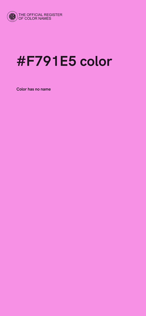 #F791E5 color image