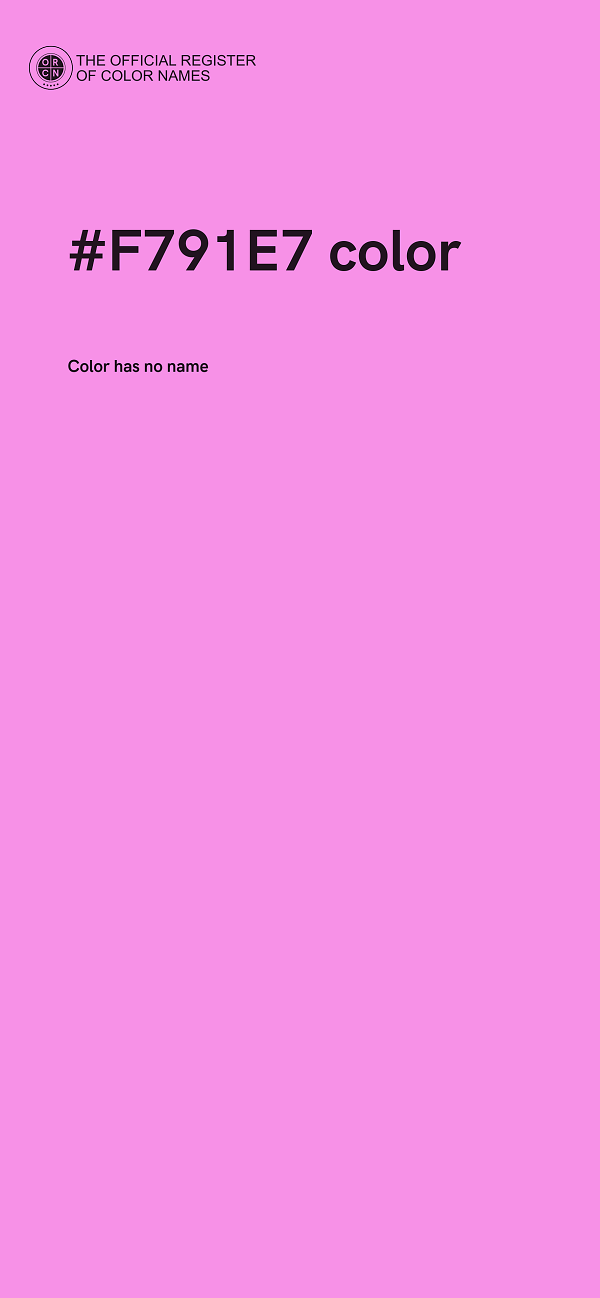 #F791E7 color image