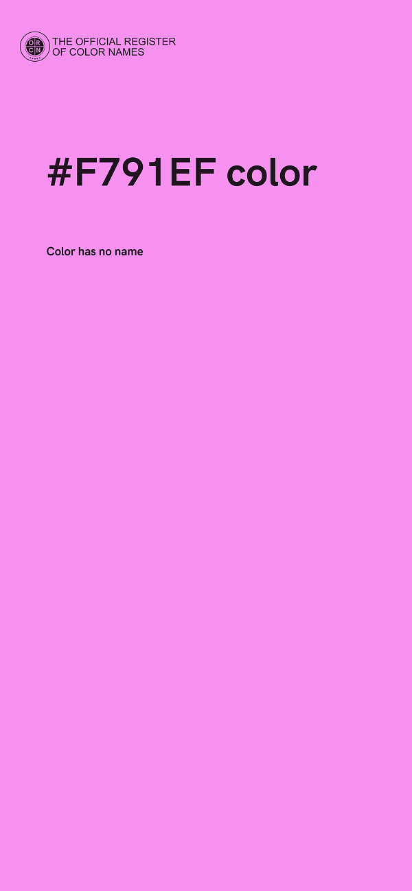 #F791EF color image