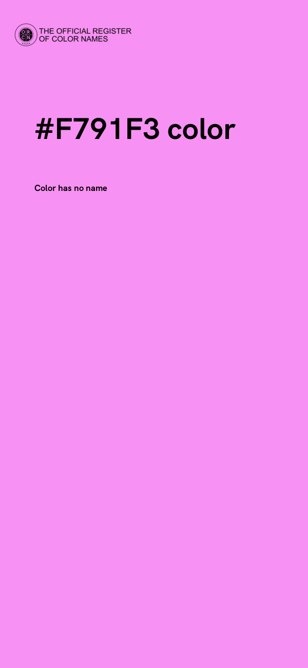 #F791F3 color image