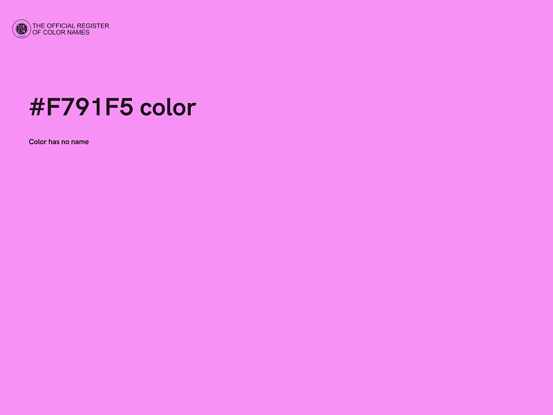 #F791F5 color image