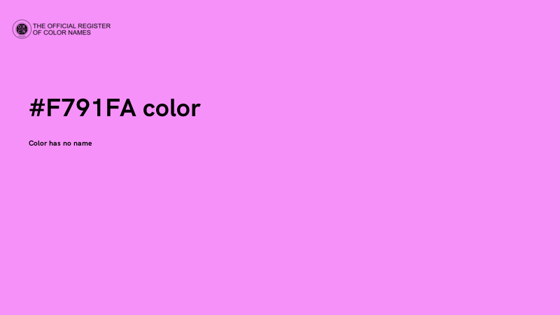 #F791FA color image