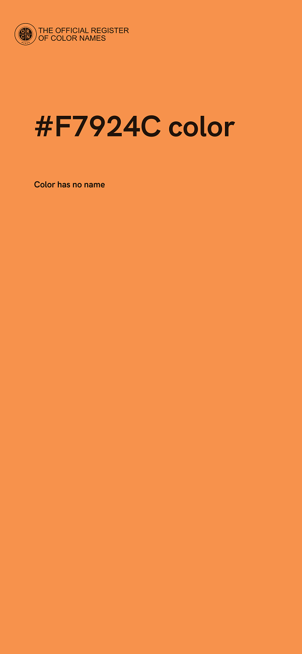 #F7924C color image