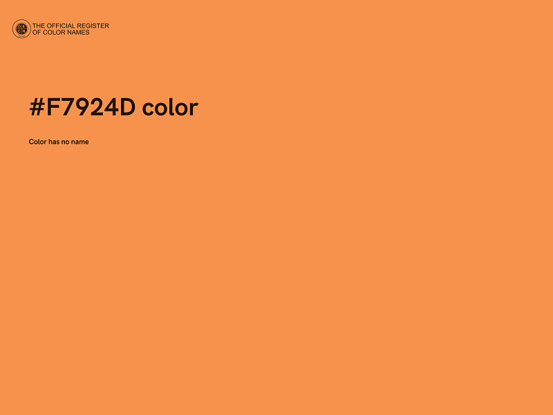 #F7924D color image