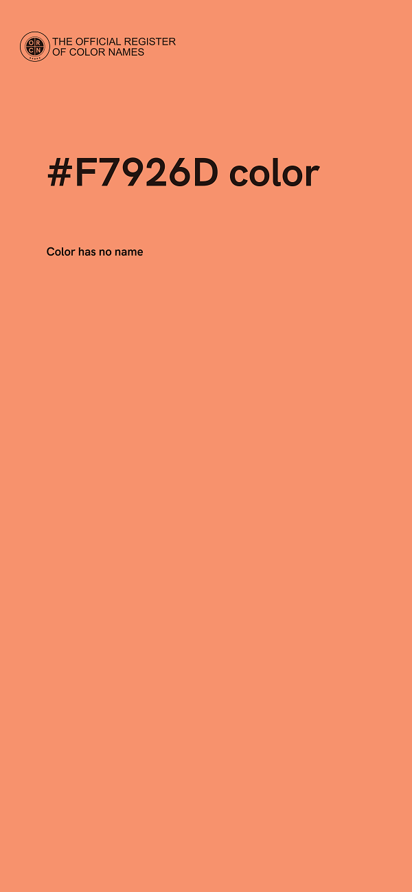 #F7926D color image
