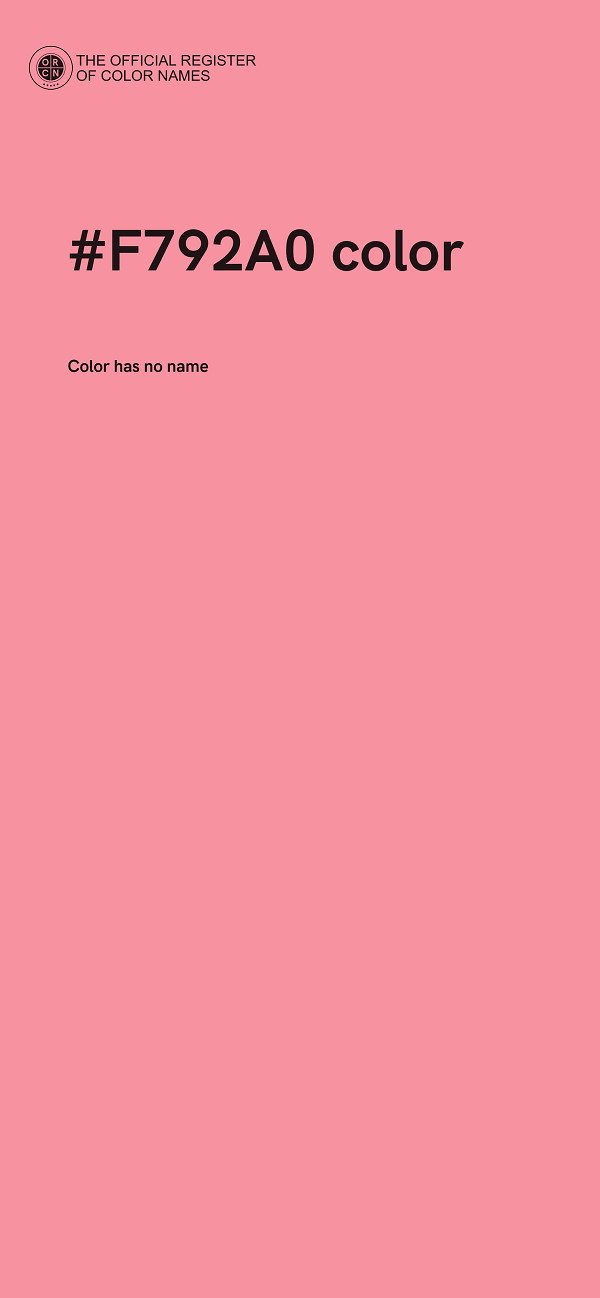 #F792A0 color image