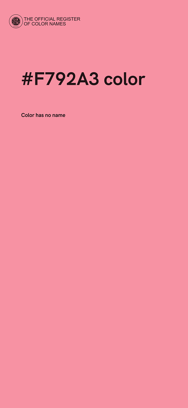 #F792A3 color image