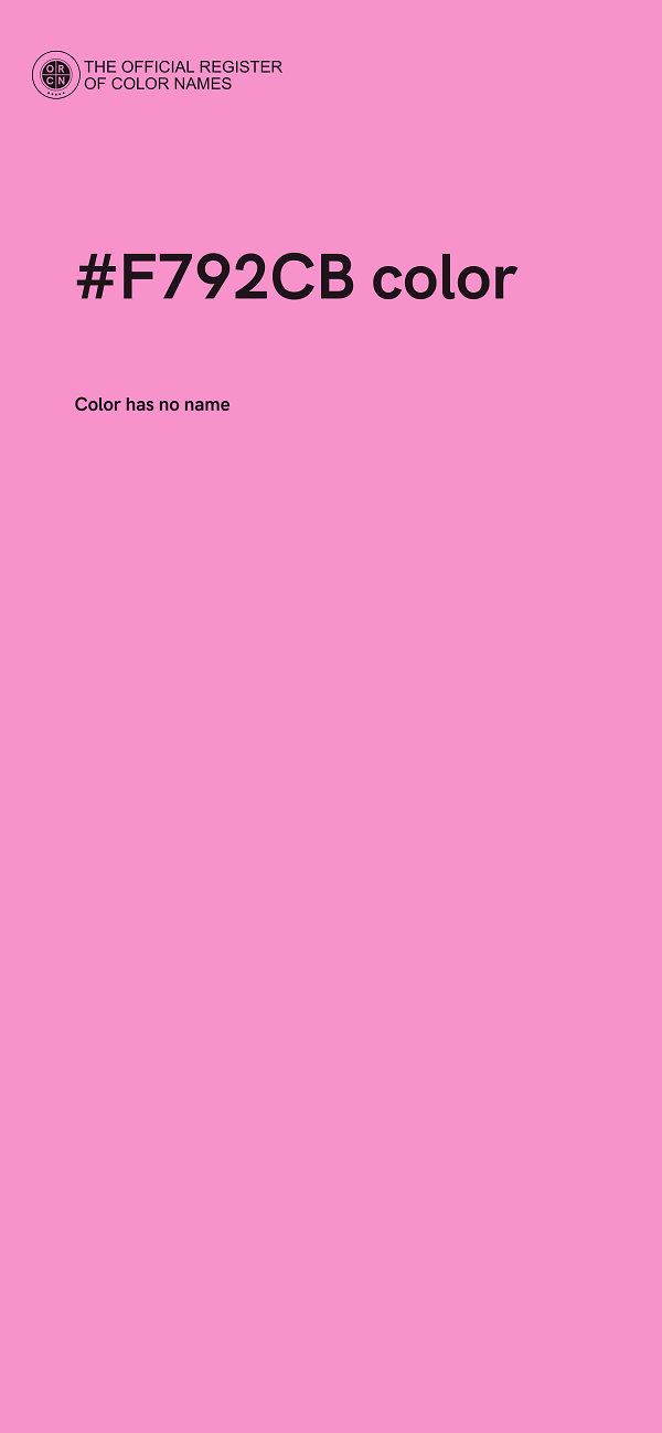 #F792CB color image