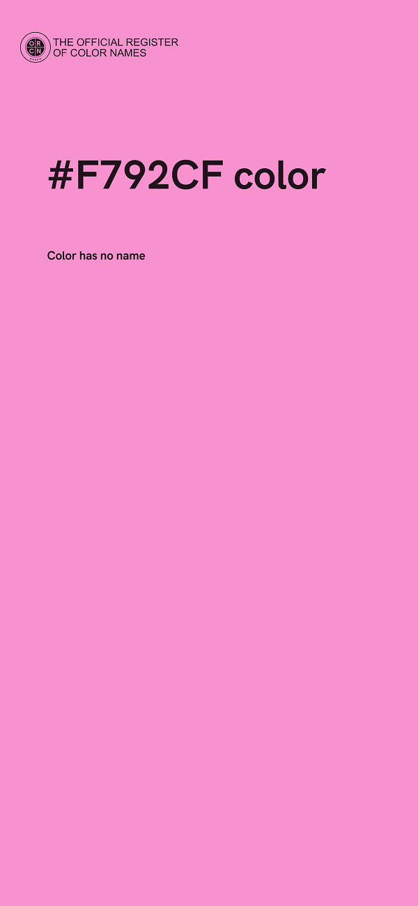 #F792CF color image