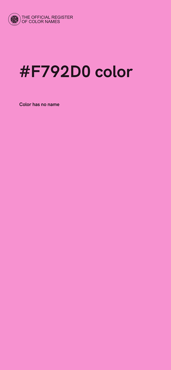 #F792D0 color image