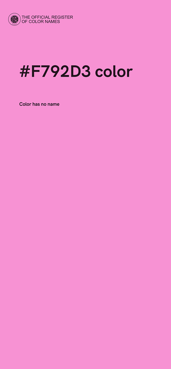 #F792D3 color image