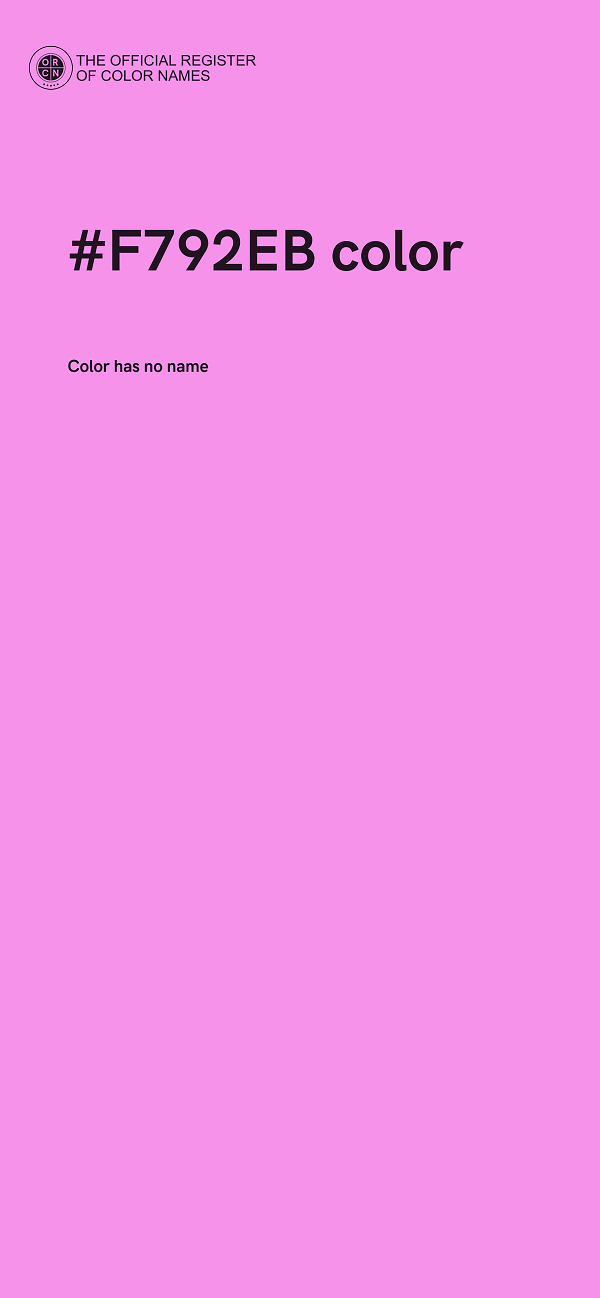 #F792EB color image