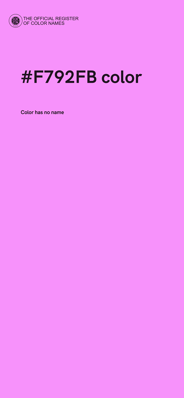 #F792FB color image