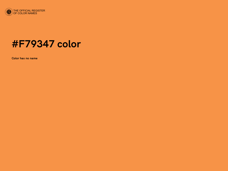 #F79347 color image