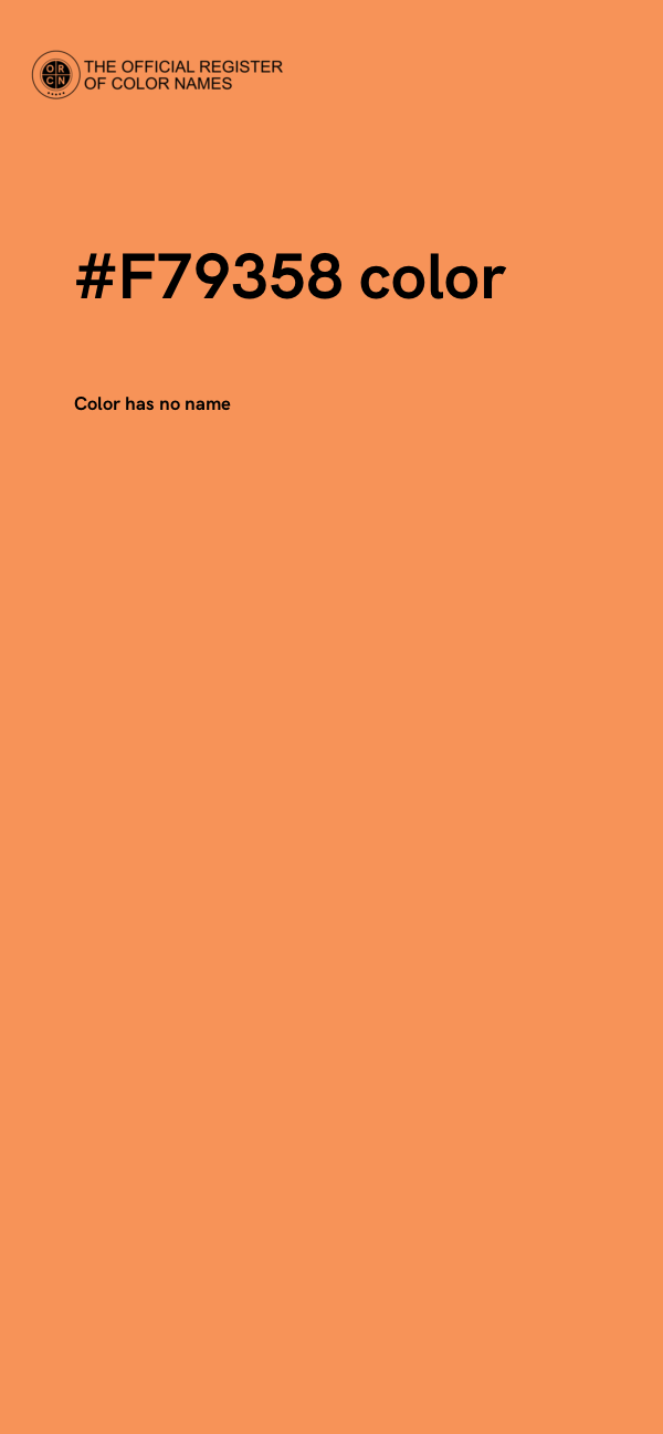 #F79358 color image