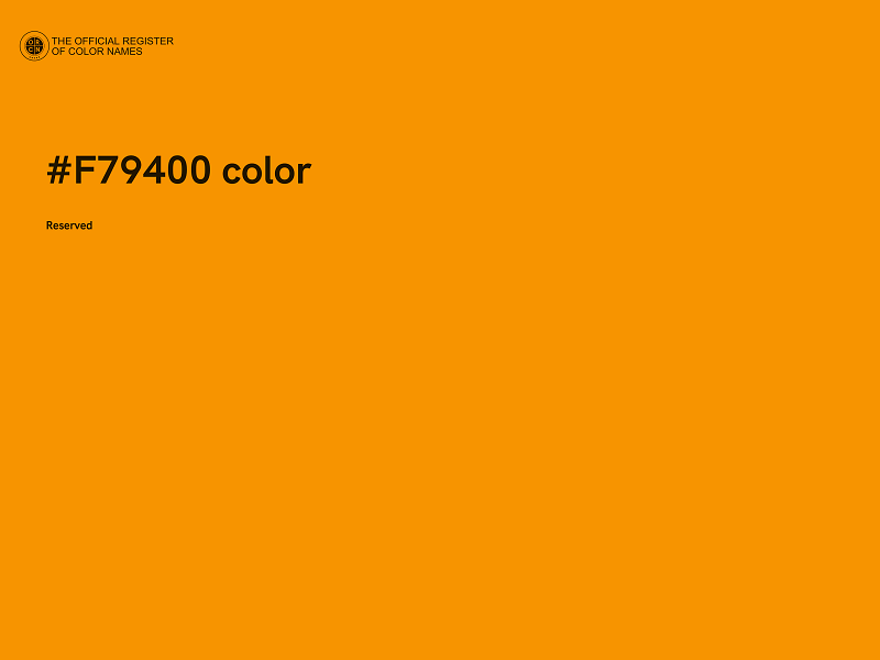 #F79400 color image