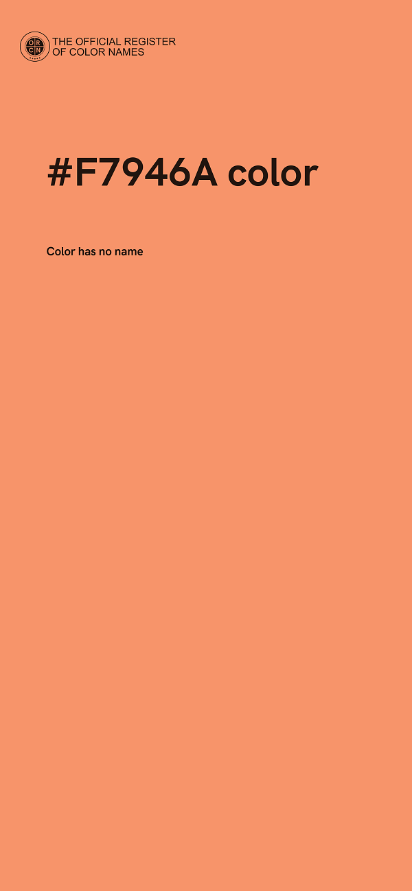 #F7946A color image