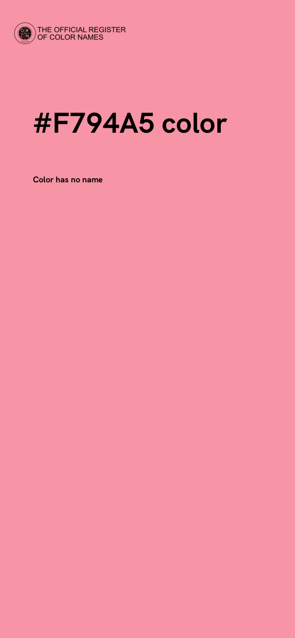 #F794A5 color image