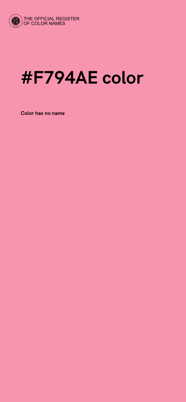 #F794AE color image