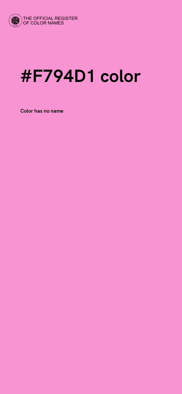 #F794D1 color image