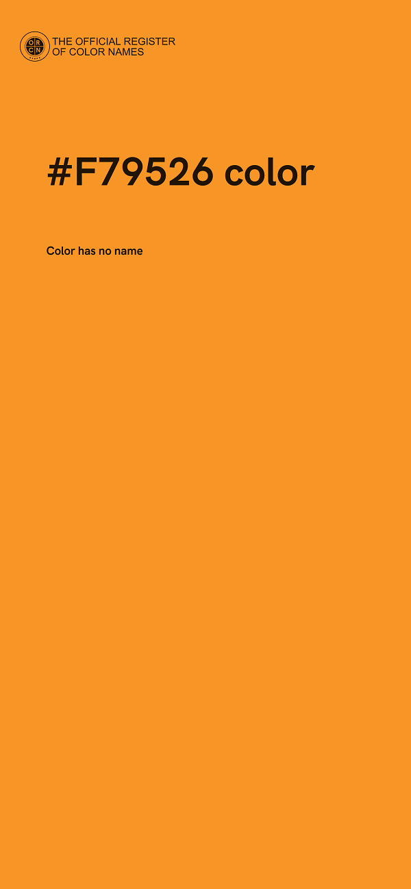 #F79526 color image