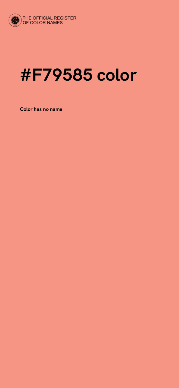 #F79585 color image