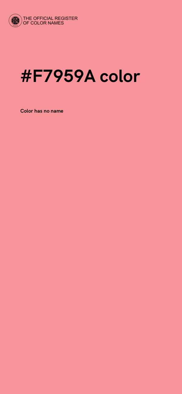 #F7959A color image