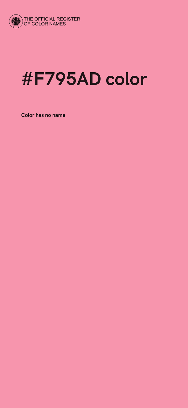 #F795AD color image